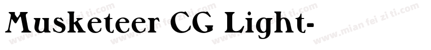 Musketeer CG Light字体转换